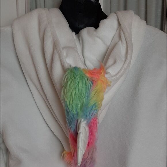 Sos white FLEECE POCKET UNICORN HOODIE L - Picture 5 of 8